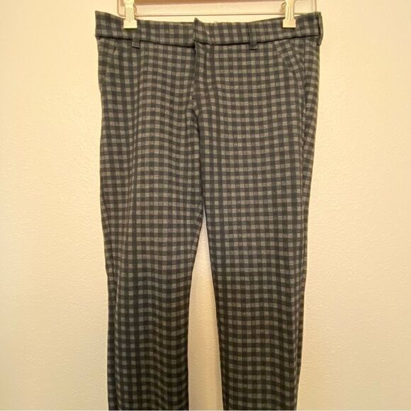 Kut from the Kloth Elyse Checkered mid rise Skinny black goth plaid stretch 4 - Picture 4 of 15
